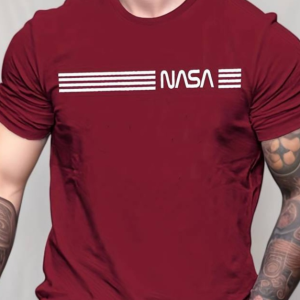 Alternative view of Erkek Kısa Kollu Nasa Baskı Basic Erkek T-shirt
