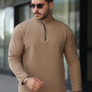 Erkek Zip Yaka Polar Sweat