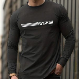 Alternative view of Erkek Uzun Kollu Bisiklet Yaka Viskon Sweat