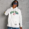 Erkek Baskılı Kapüşonlu Sweatshirt - Beyaz