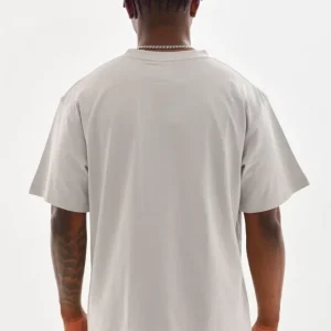 Alternative view of Unisex Baskılı Oversize T-Shirt - Gri