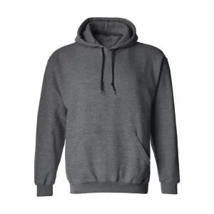 Alternative view of Erkek Uzun Kol Kapşonlu Basic Sweatshirt Hoodie - Füme