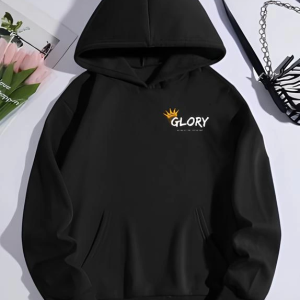 Alternative view of Kışlık Üç İplik Kapşonlu SweatShirt - Siyah