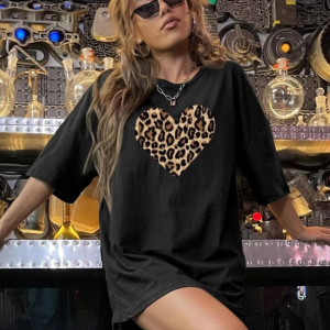 Alternative view of Baskılı T-shirt - Siyah