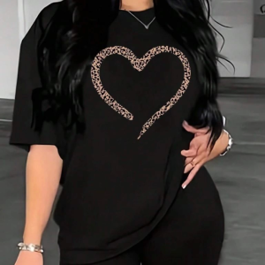 Baskılı T-shirt - Siyah