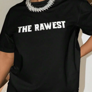 Baskılı Oversize T-shirt - Siyah