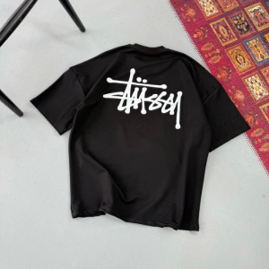Alternative view of Erkek Baskılı Oversize T-shirt - Siyah