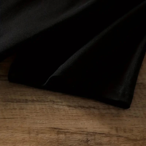 Alternative view of Baskılı Oversize Bisiklet Yaka T-shirt - Siyah