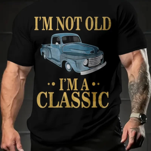 Baskılı Oversize Bisiklet Yaka T-shirt - Siyah