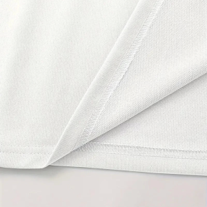Alternative view of Baskılı Oversize Bisiklet Yaka T-shirt - Beyaz