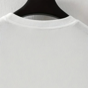 Alternative view of Baskılı Oversize Bisiklet Yaka T-shirt - Beyaz