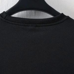 Alternative view of Baskılı Oversize Bisiklet Yaka T-shirt - Siyah
