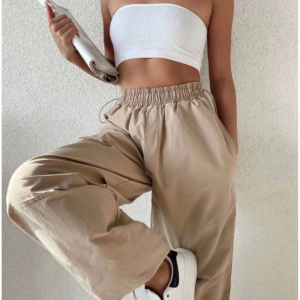 Alternative view of Cepli Paraşut Pantalon - Bej