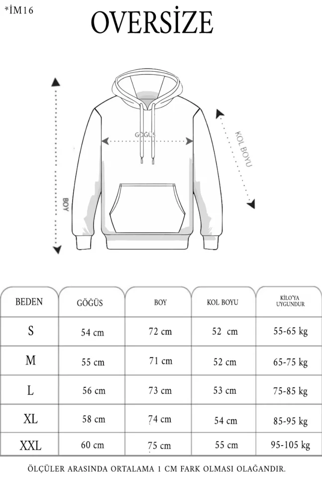 3 İplik Kapşonlu Sweatshirt Hoodie - Siyah - Görsel 4