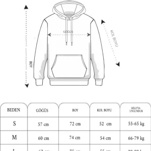 Alternative view of Double Oversize Kapşonlu Nakışlı SweatShirt - Siyah