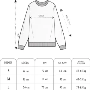 Alternative view of Yıldırım Baskılı Bisiklet Yaka SweatShirt - Beyaz