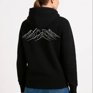 Alternative view of Nihilist Penguen Özel Tasarım Oversize Kapüşonlu Sweatshirt - Siyah
