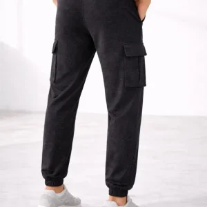 Alternative view of Erkek Jogger Eşofman Altı Regular Fit , Kargo Cepli, Lastikli Paça, Günlük Spor Pantolon - Füme
