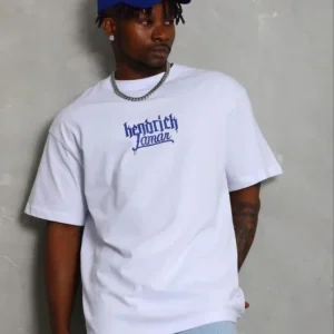 Erkek Baskılı T-Shirt Kısa Kol Bisiklet Yaka Regular Fit Rahat Kalıp Günlük Tişört - Beyaz