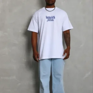 Alternative view of Erkek Baskılı T-Shirt Kısa Kol Bisiklet Yaka Regular Fit Rahat Kalıp Günlük Tişört - Beyaz