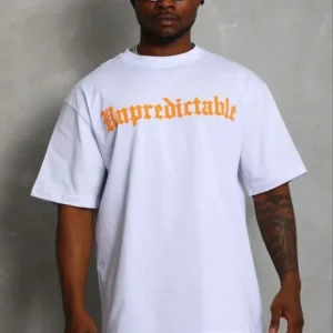 Alternative view of Erkek Baskılı T-Shirt Kısa Kol Bisiklet Yaka Regular Fit Rahat Kalıp Günlük Tişört - Beyaz
