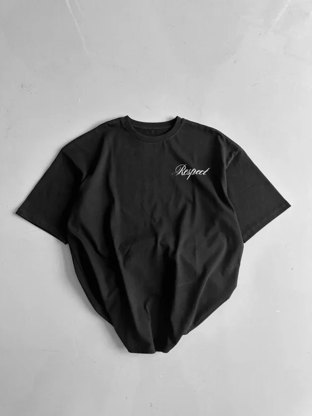 Erkek Baskılı T-Shirt Kısa Kol Bisiklet Yaka Regular Fit Yazlık Tişört - Siyah - Görsel 2