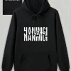 Sevgililer Günü Hanımcı Hediye Baskılı Oversize Kapüşonlu Sweatshirt - Siya