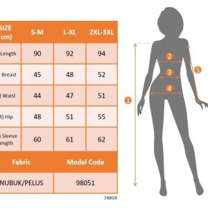 Alternative view of Kadın Uzun Kollu Yakalı Düğmeli Süet Mini Manto