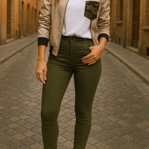Gabardin Kumaş Yüksek Bel Pantolon 90 Cm 4XLbel40cm