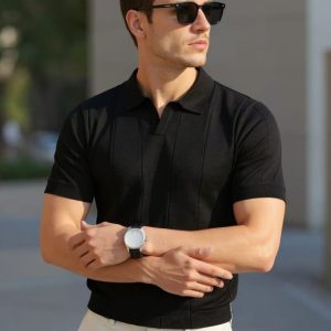 Alternative view of Erkek Kısa Kollu Polo Yakalı Triko Tshirt