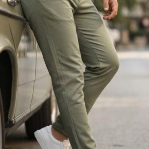 Erkek Slim Fit Dilli Kumaş Pantolon